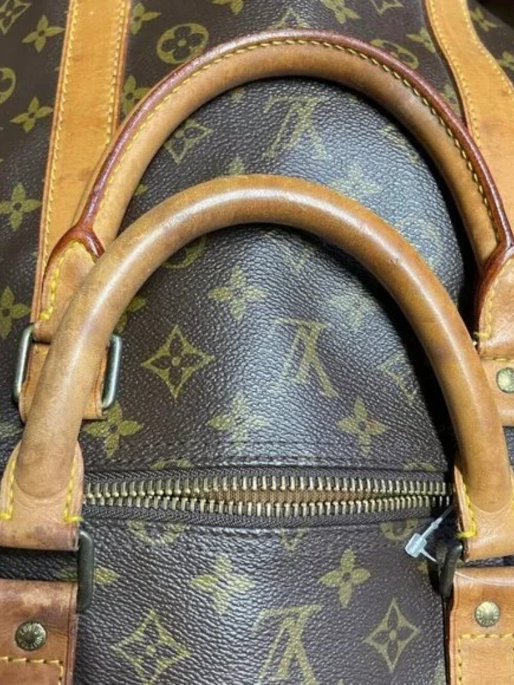 LOUIS VUITTON KEEPALL 60 BANDOULIERE TRAVEL BAG MONOGRAM - Picture 12 of 13